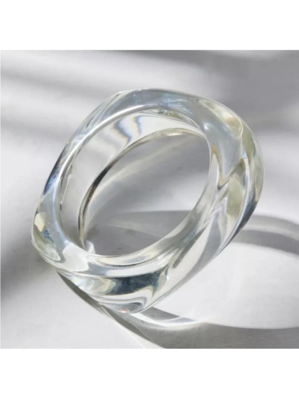 New! Urban Outfitters Clear Acrylic Bangle Bracelet NWOT